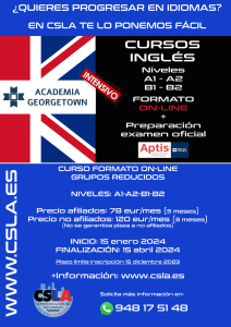 Curso intensivo inglés 2024